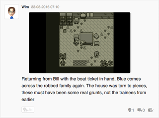 Illustration for article titled Let's play Pokemon Blue, Miiverse style part 3